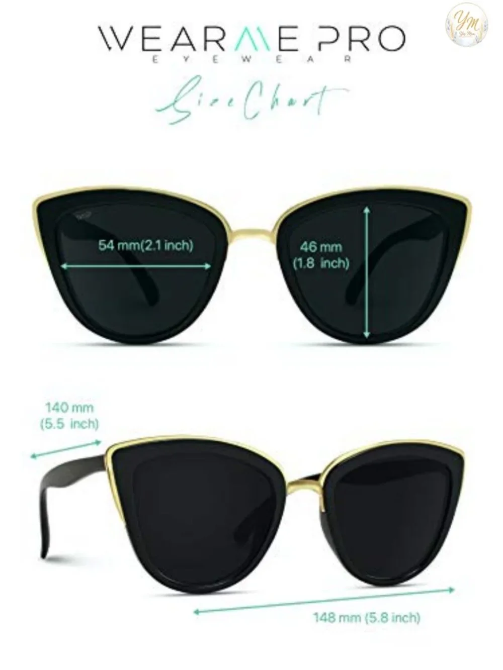 Oversized Cat Eye Sunglasses Womens Mirrored Lenses UV Protection Acetate TR90